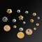 160Pcs Spacer Beads Caps, Bali Style Mixed Tibetan Silver and Antique Gold Flower Bead Caps for Bracelet Necklace Earrings Jewelry Making Supplies